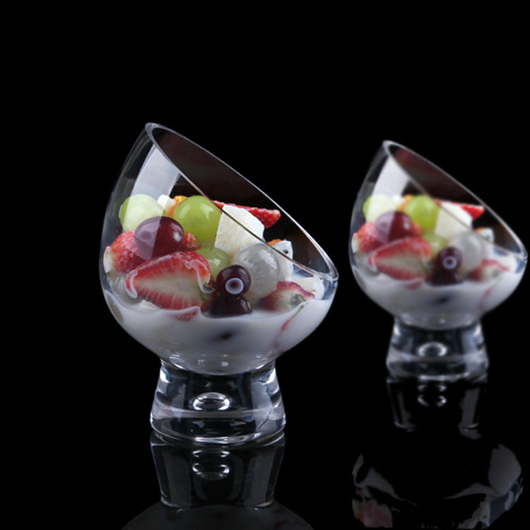 Diagonal Salad Cup Personalized Ice Cream Dessert Bowl