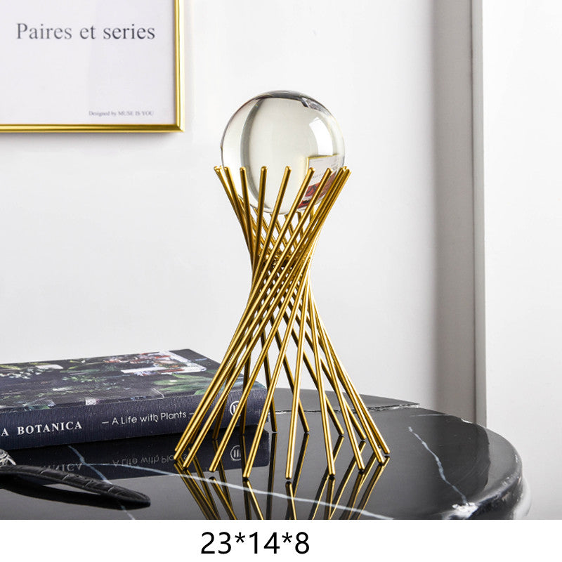 Modern Nordic Light Luxury Style Crystal Ball Creative Home Decoration