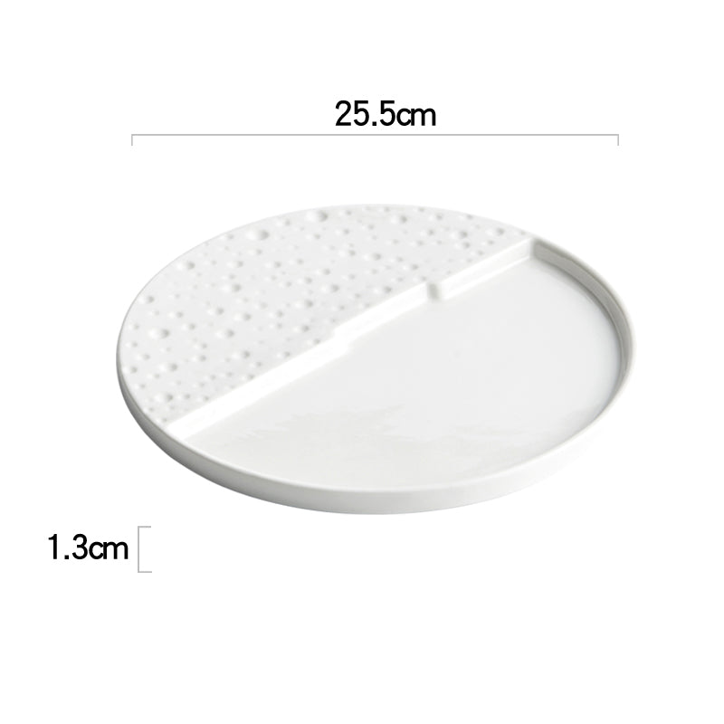 Home Creative White Ceramic Tableware Dish