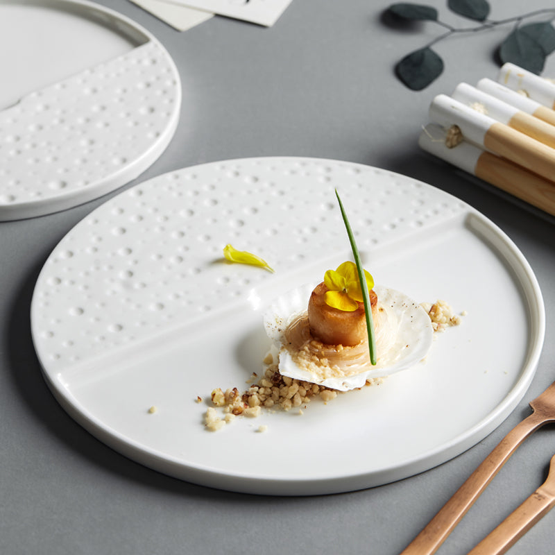 Home Creative White Ceramic Tableware Dish