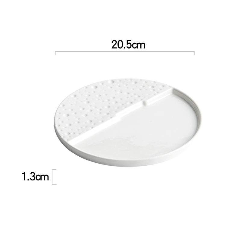 Home Creative White Ceramic Tableware Dish