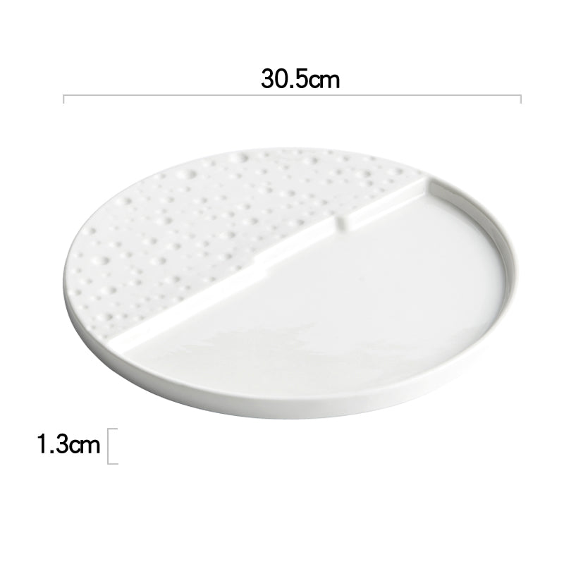 Home Creative White Ceramic Tableware Dish