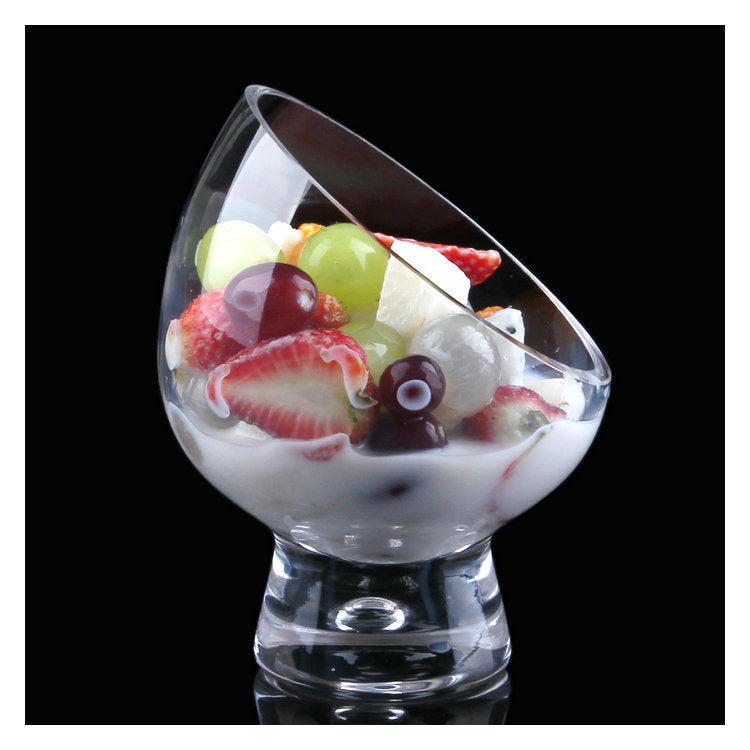 Diagonal Salad Cup Personalized Ice Cream Dessert Bowl