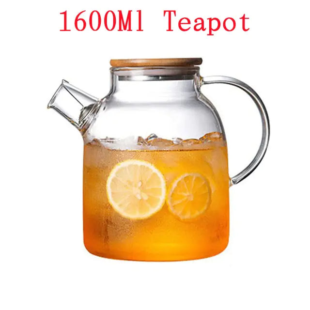 Big Heat Resistant Glass Teapot