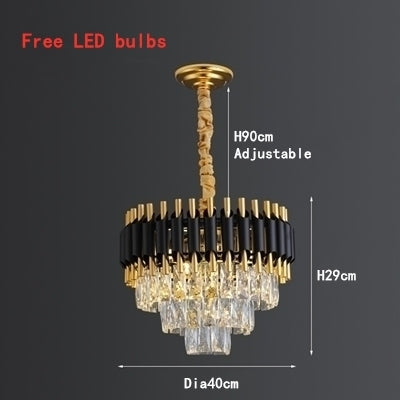 Creative Crystal Living Room Chandelier Nordic Simple Light Luxury American