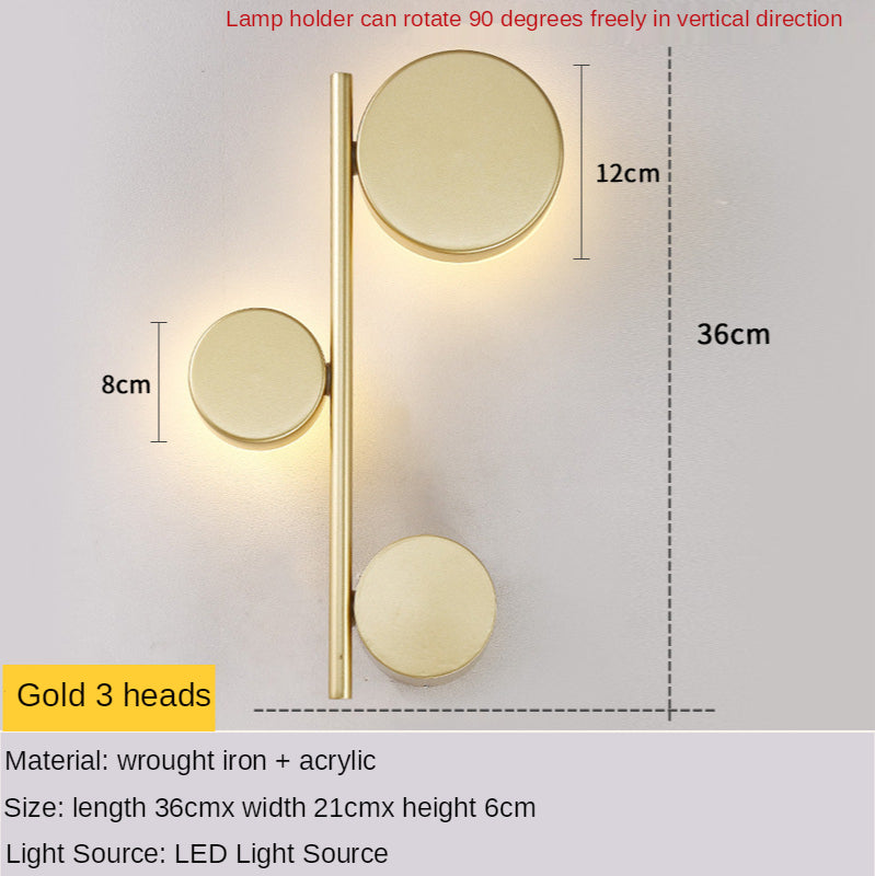 Nordic Modern Long Wall Lamp Creative Personality Art Light Luxury