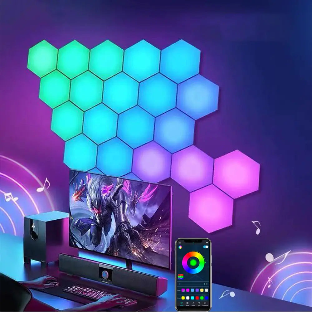 LED Hexagonal Indoor Night Light